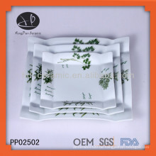 High-End-Decal weiße Keramikplatte, Dinner-Set, neue Design Keramik-Dinner-Sets